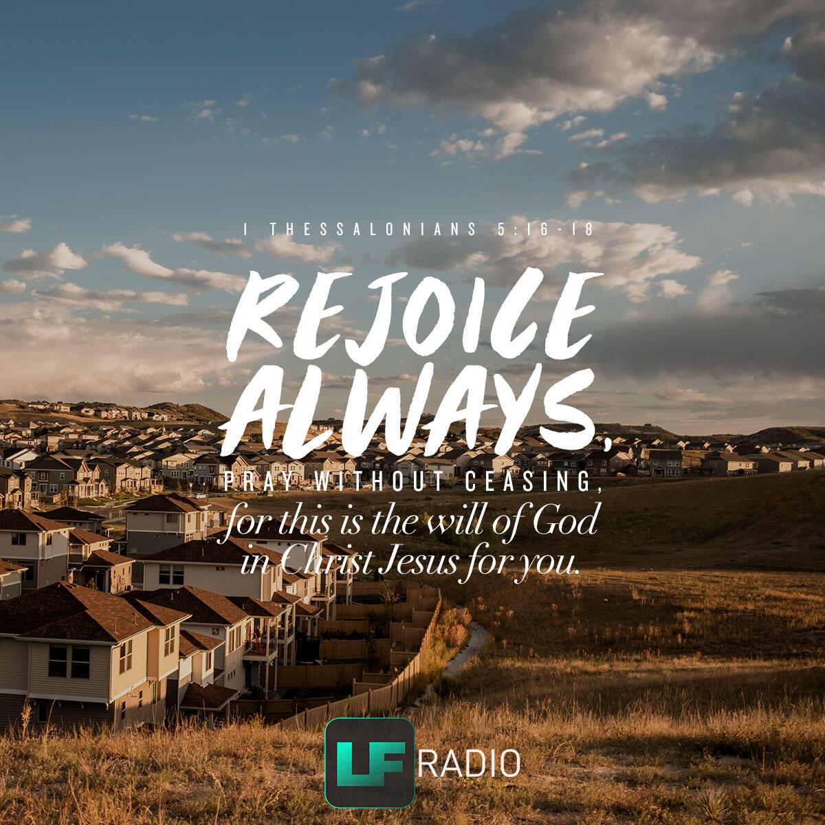 1 Thessalonians 5:16-18 - Verse of the Day
