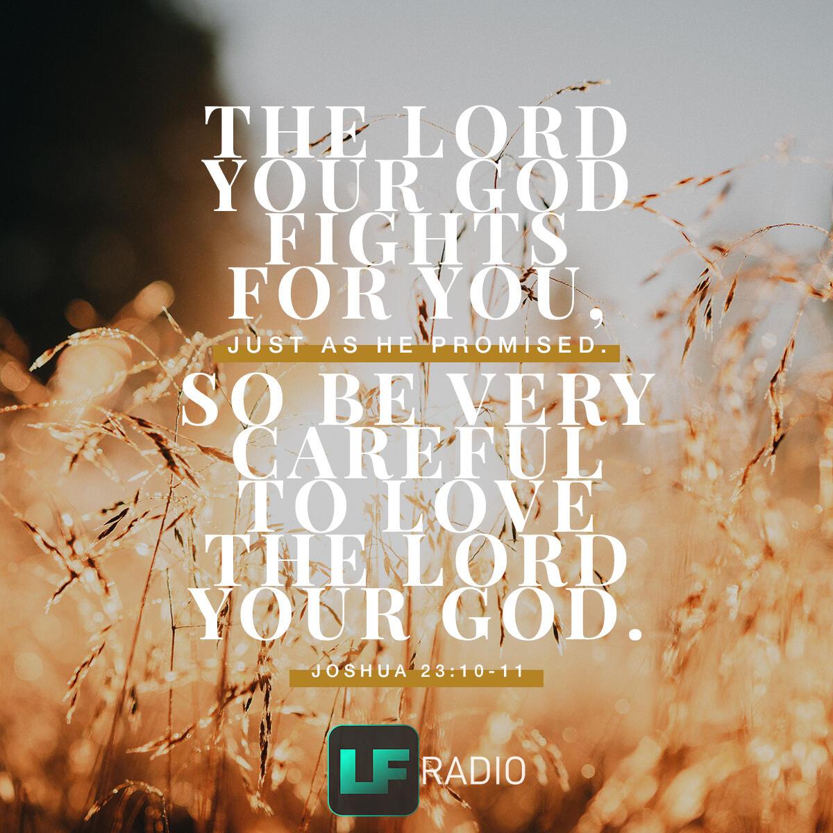 Joshua 23:10-11 - Verse of the Day