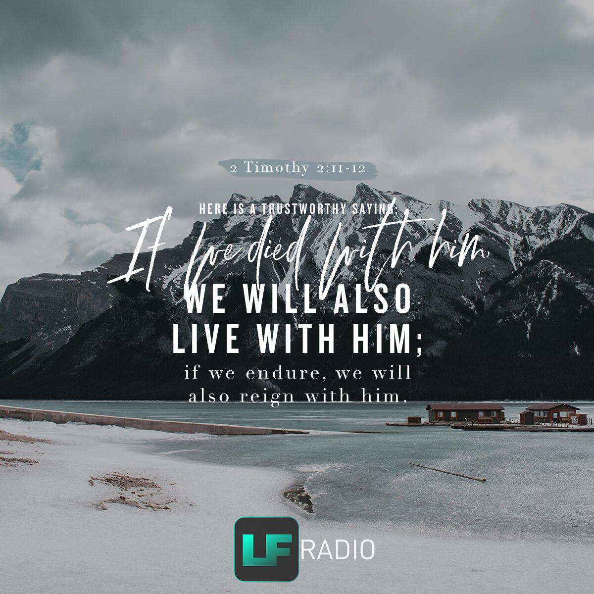 2 Timothy 2:11-12 - Verse of the Day