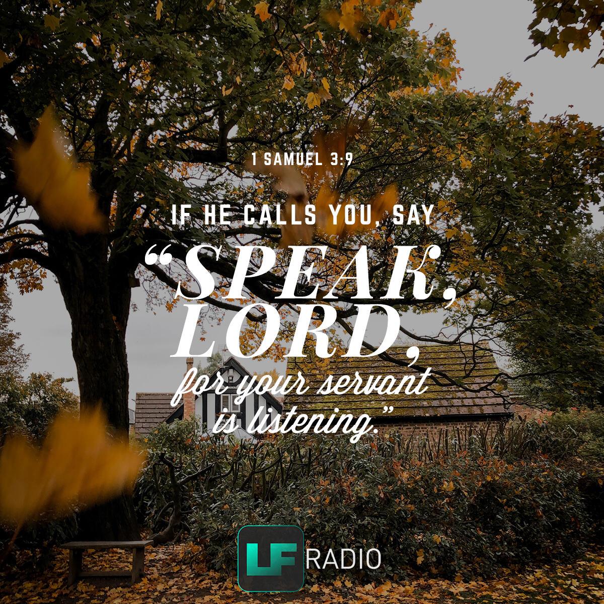 1 Samuel 3:9 - Verse of the Day