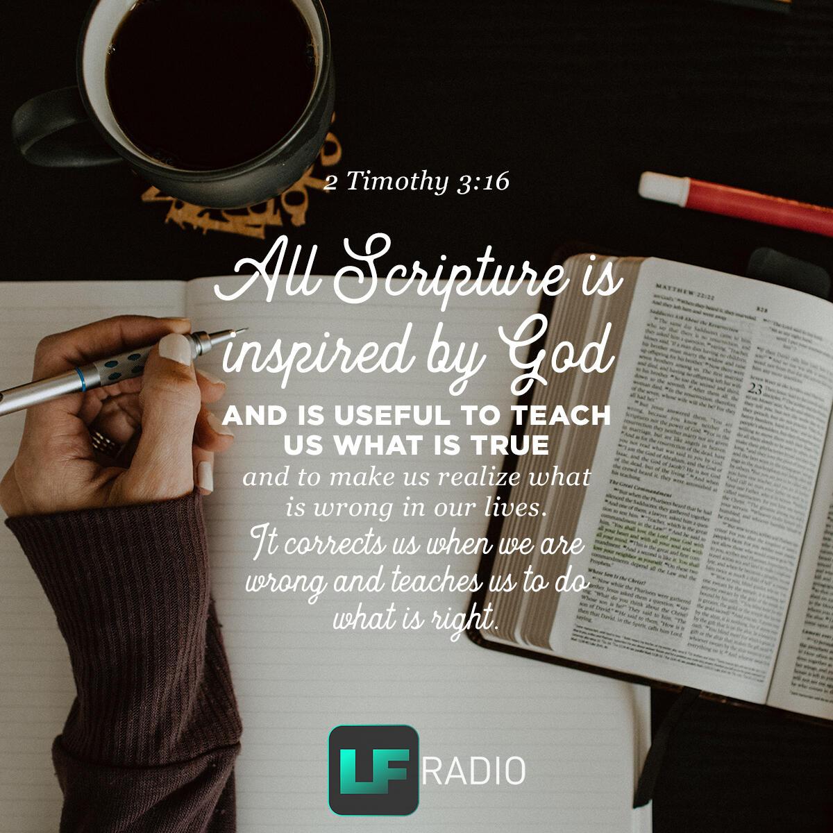 2 Timothy 3:16 - Verse of the Day