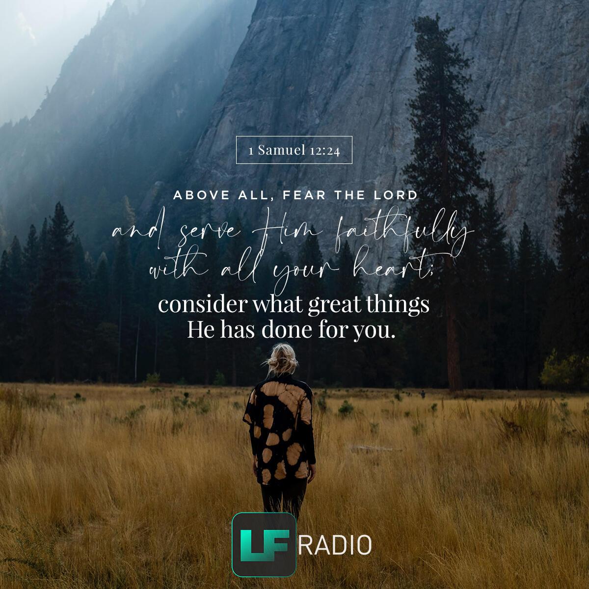 1 Samuel 12:24 - Verse of the Day