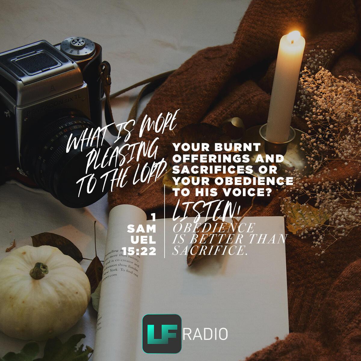 1 Samuel 15:22 - Verse of the Day