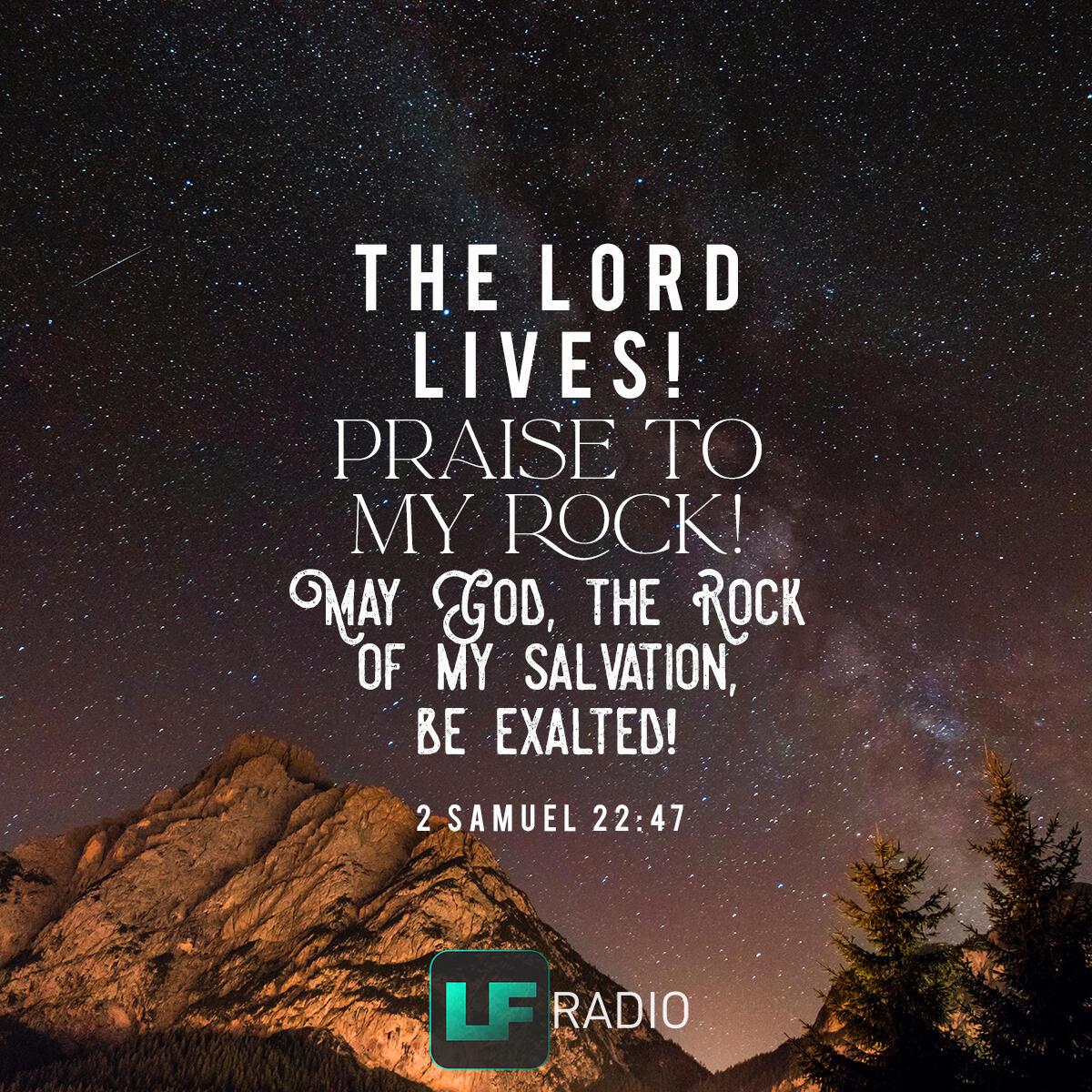 2 Samuel 22:47      . - Verse of the Day