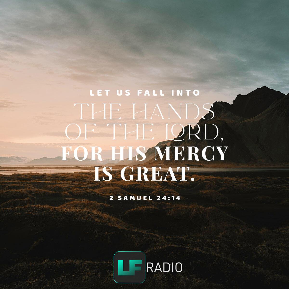 2 Samuel 24:14   . - Verse of the Day
