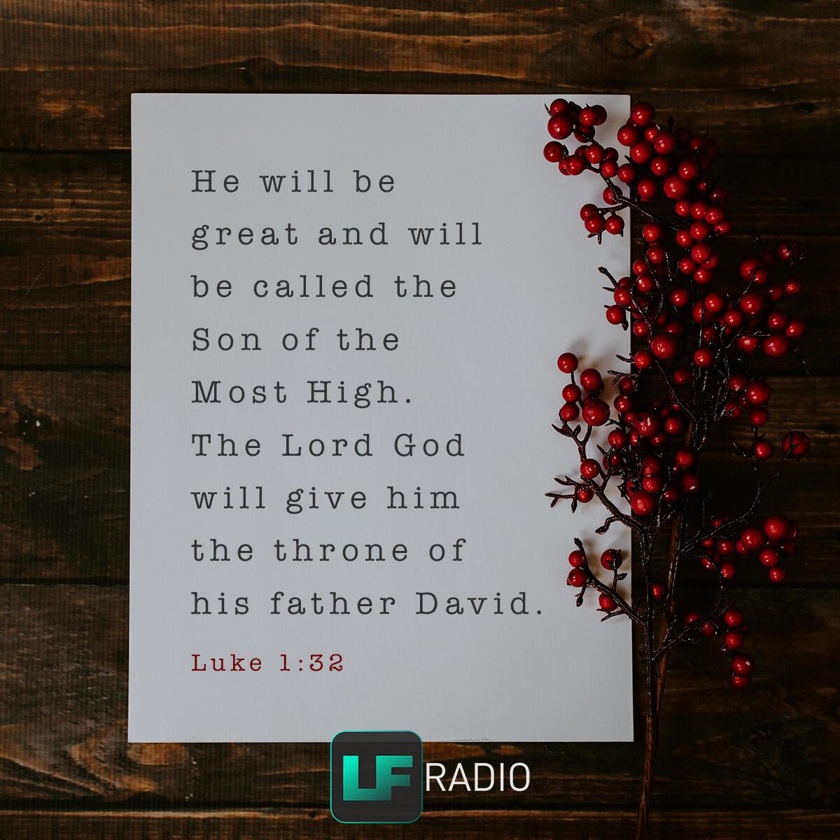 Luke 1:32 - Verse of the Day