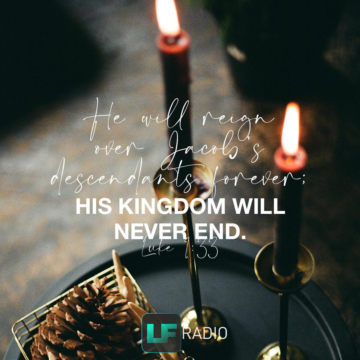 Luke 1:33 - Verse of the Day
