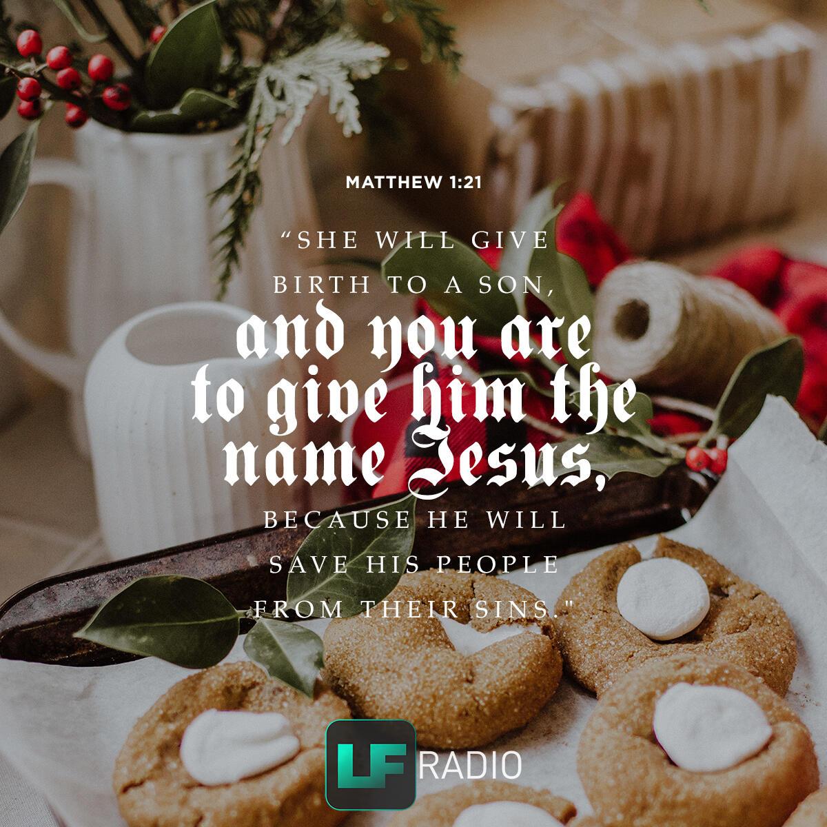 Matthew 1:21 - Verse of the Day