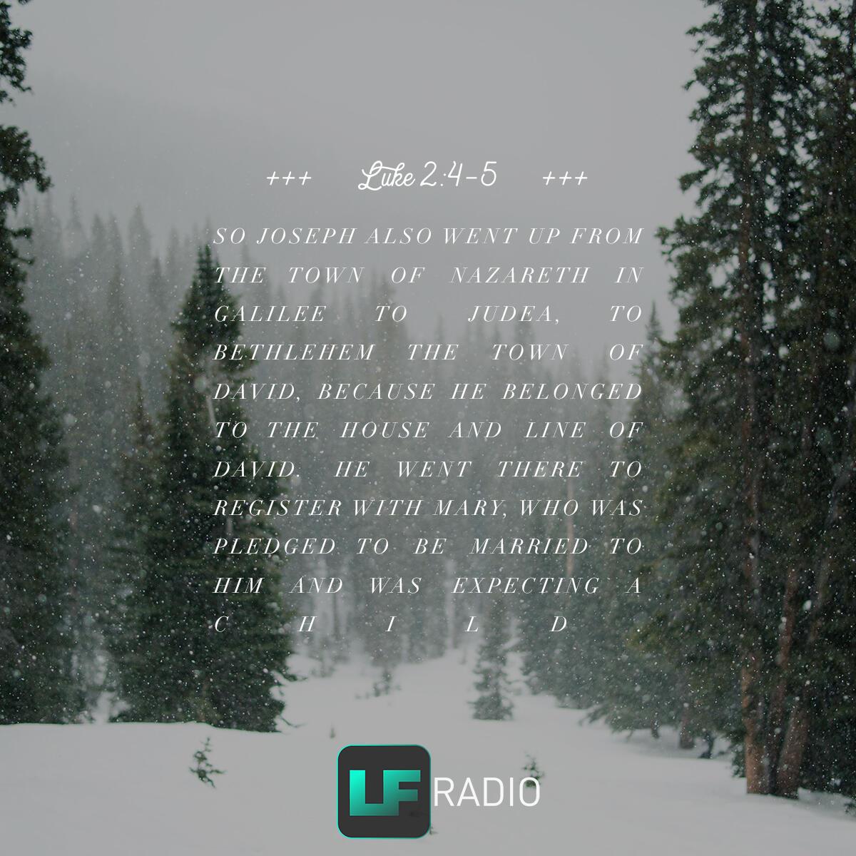 Luke 2:4-5 - Verse of the Day