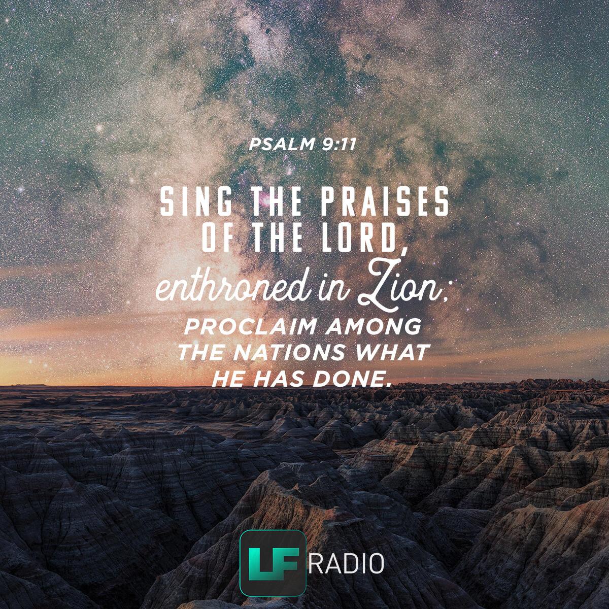 Psalm 9:11 - Verse of the Day