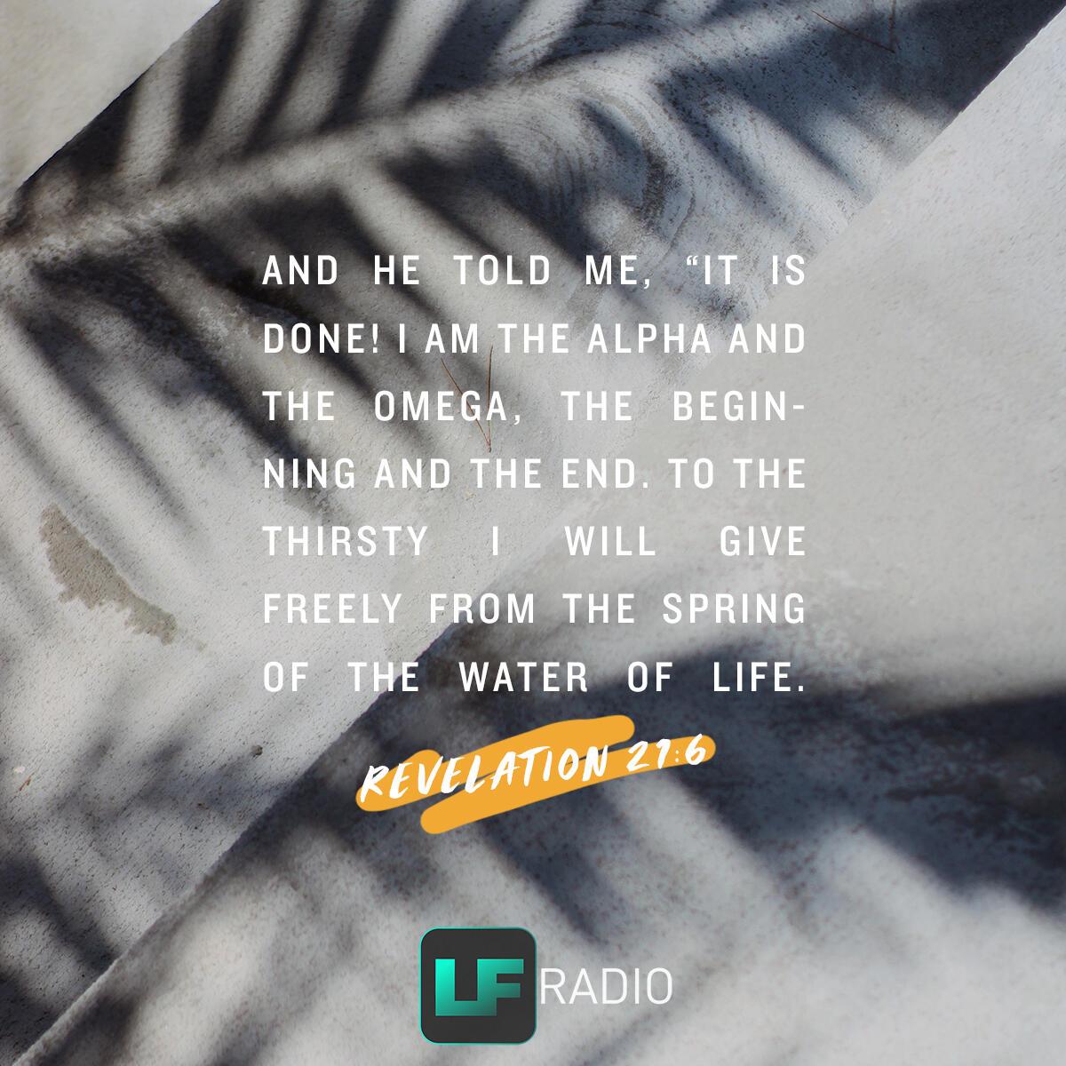 Revelation 21:6 - Verse of the Day