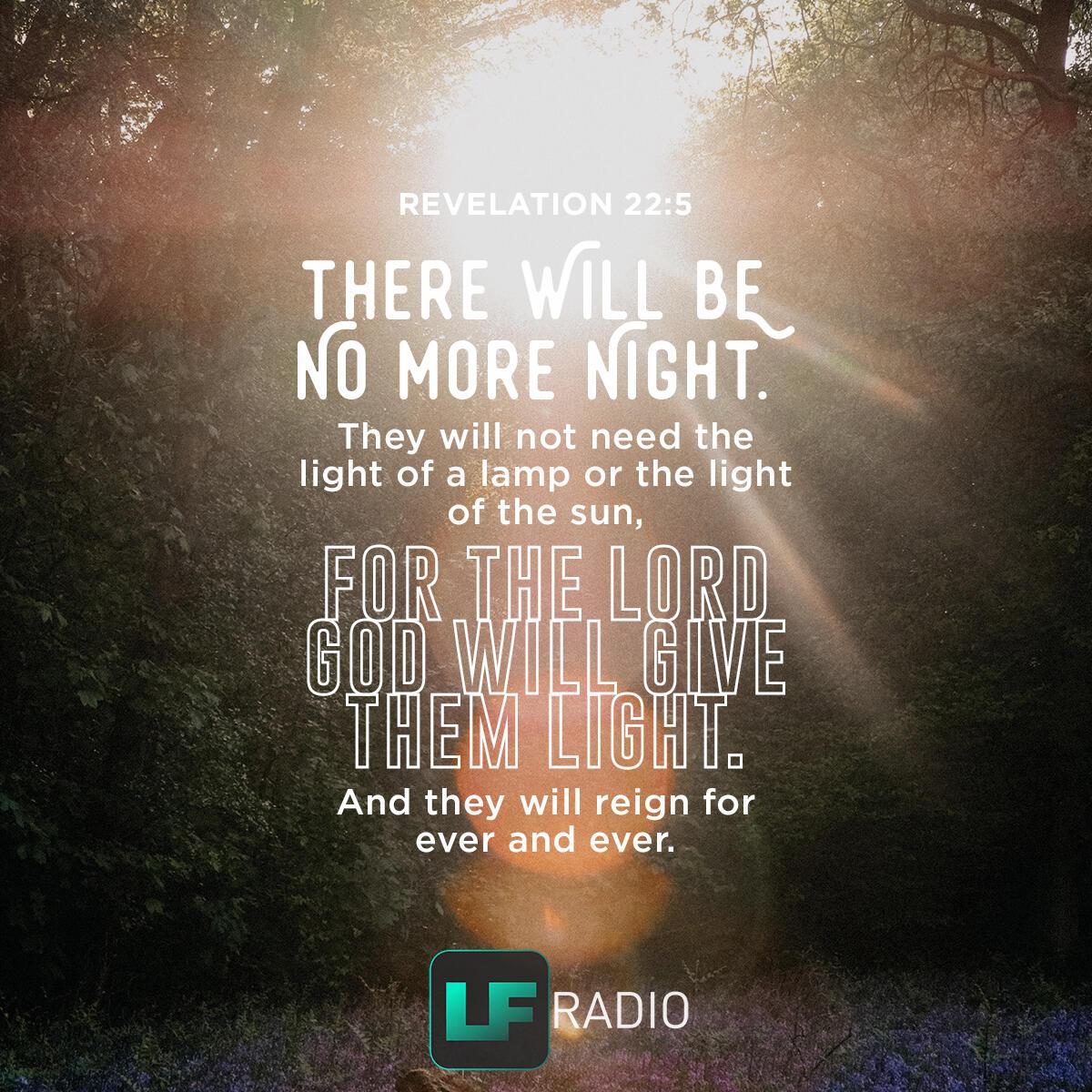 Revelation 22:5 - Verse of the Day
