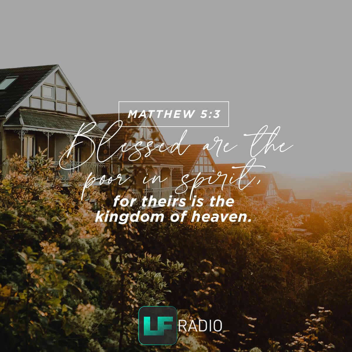 Matthew 5:3 - Verse of the Day