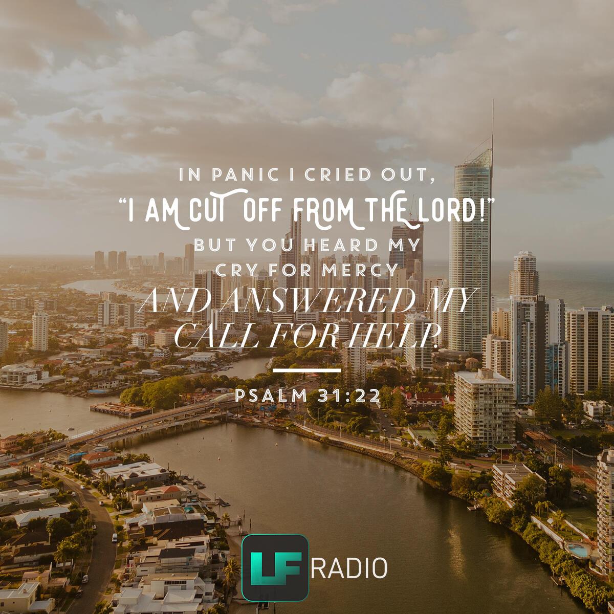 Psalm 31:22 - Verse of the Day