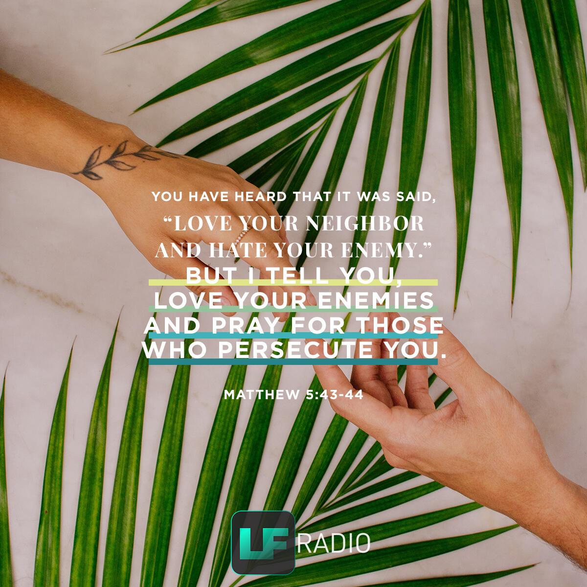 Matthew 5:43-44 - Verse of the Day