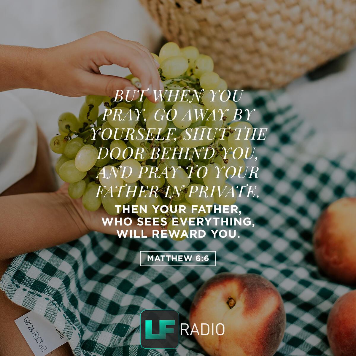 Matthew 6:6 - Verse of the Day