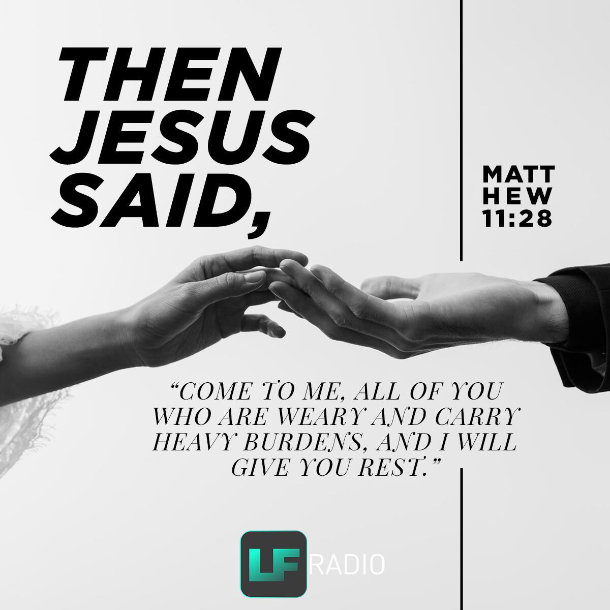 Matthew 11:28 - Verse of the Day
