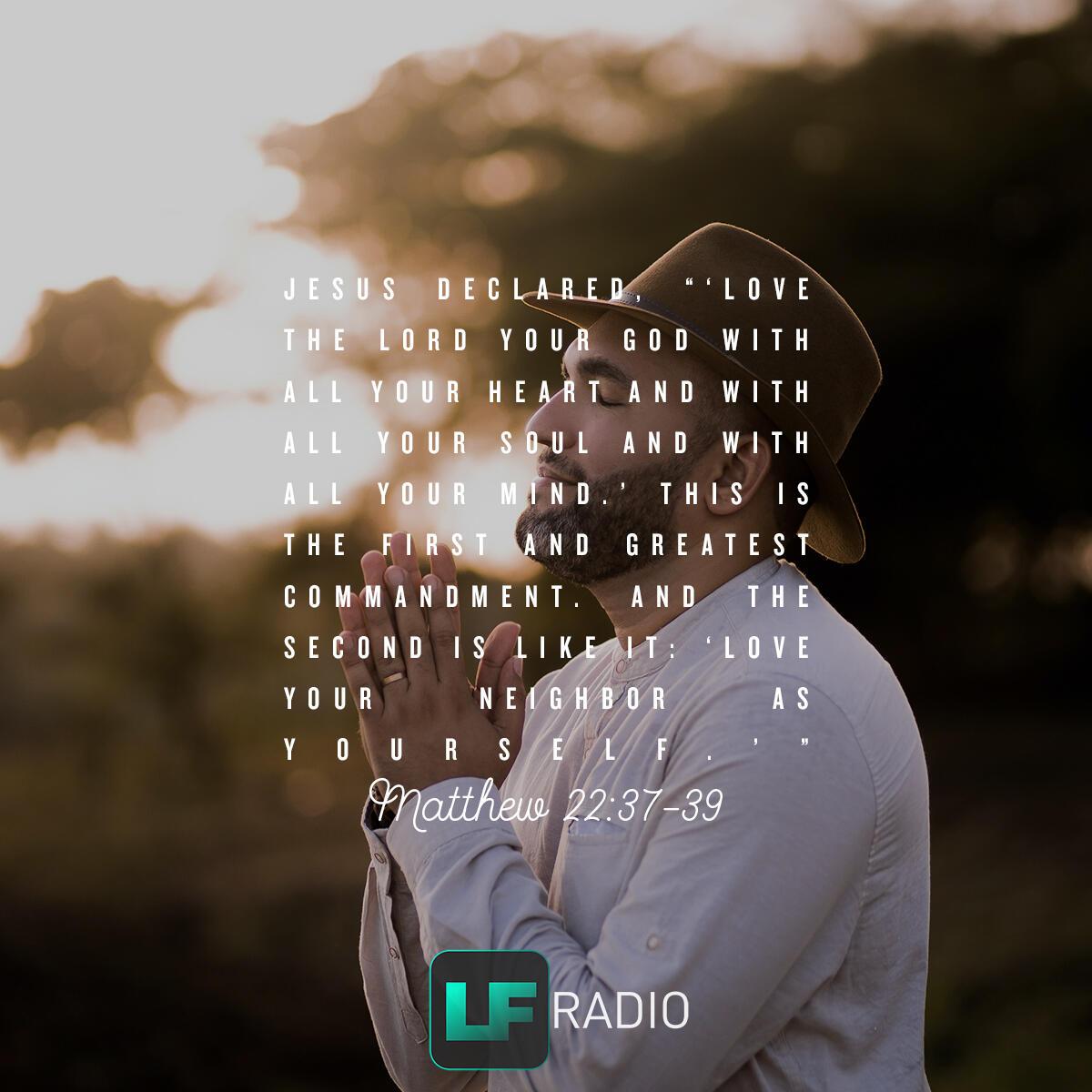 Matthew 22:37-39 - Verse of the Day