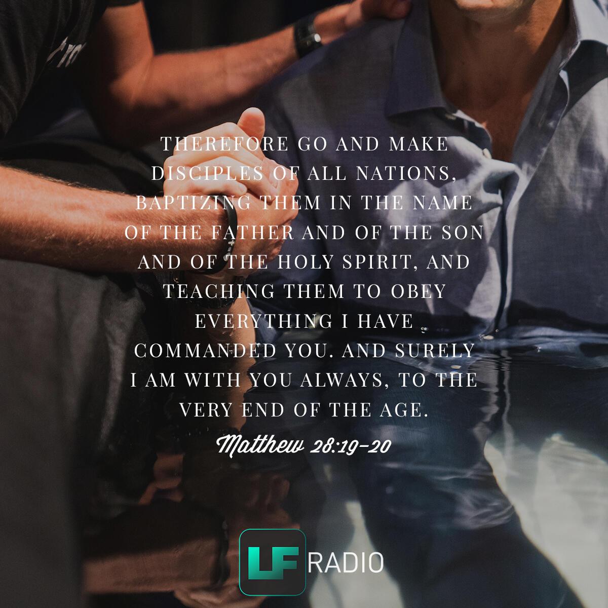 Matthew 28:19-20 - Verse of the Day