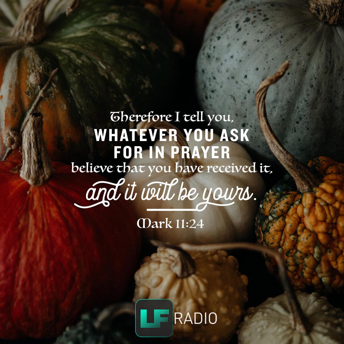 Mark 11:24 - Verse of the Day