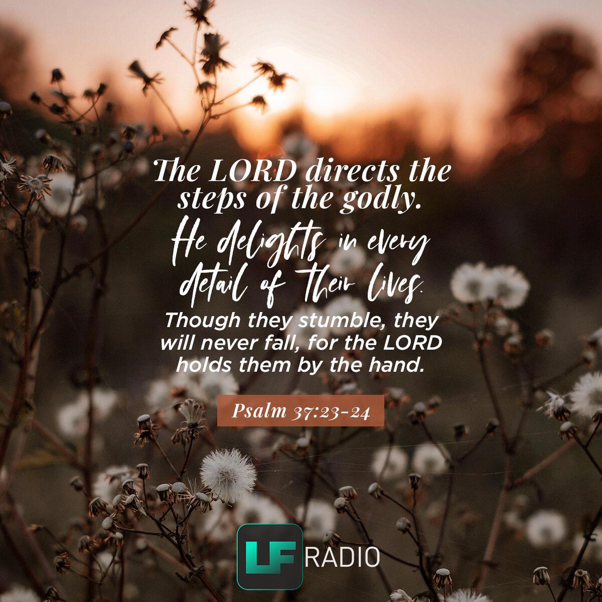 Psalm 37:23-24 - Verse of the Day