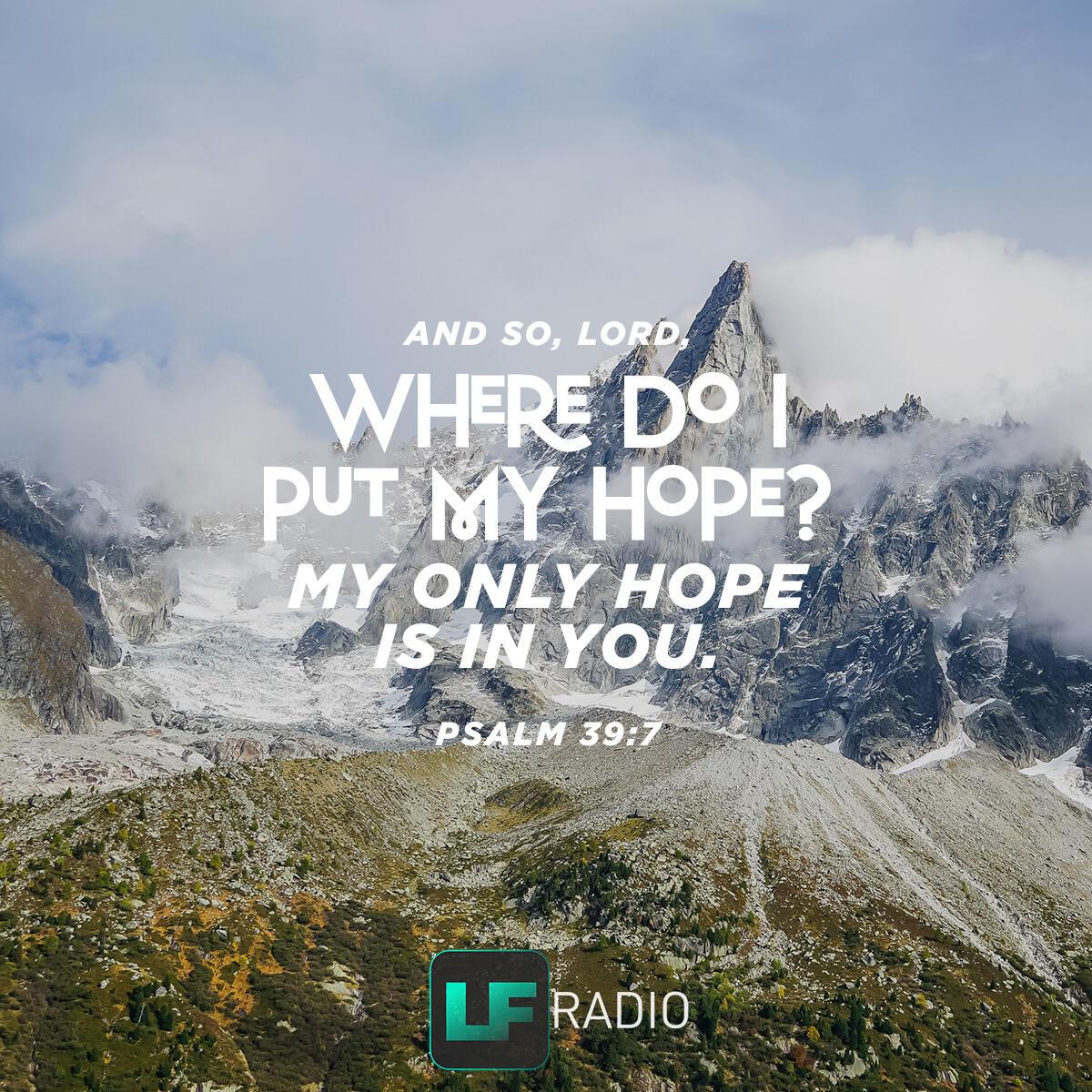 Psalm 39:7 - Verse of the Day