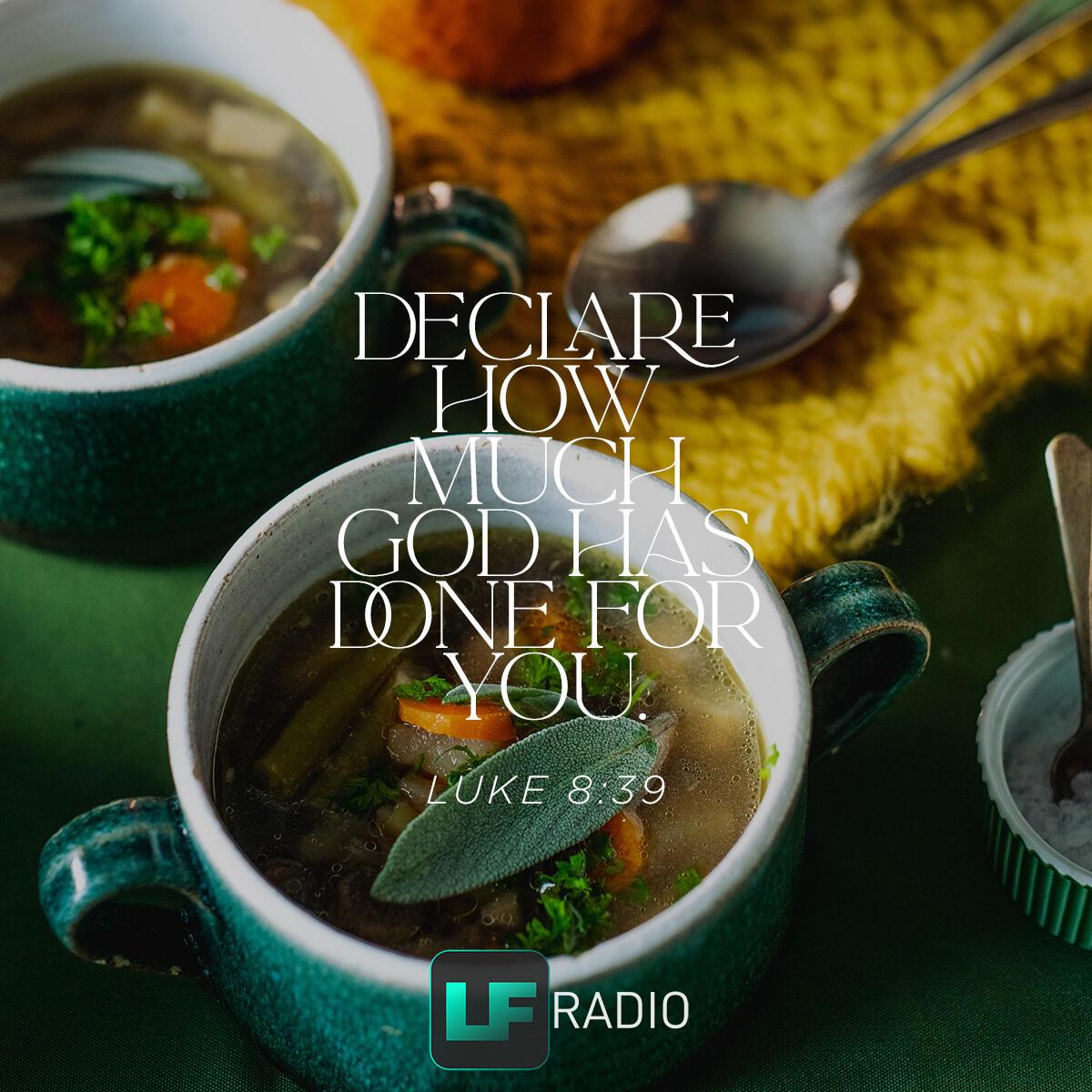 Luke 8:39 - Verse of the Day