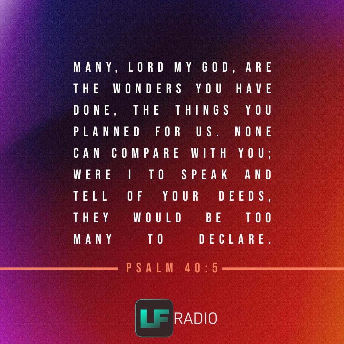 Psalm 40:5 - Verse of the Day