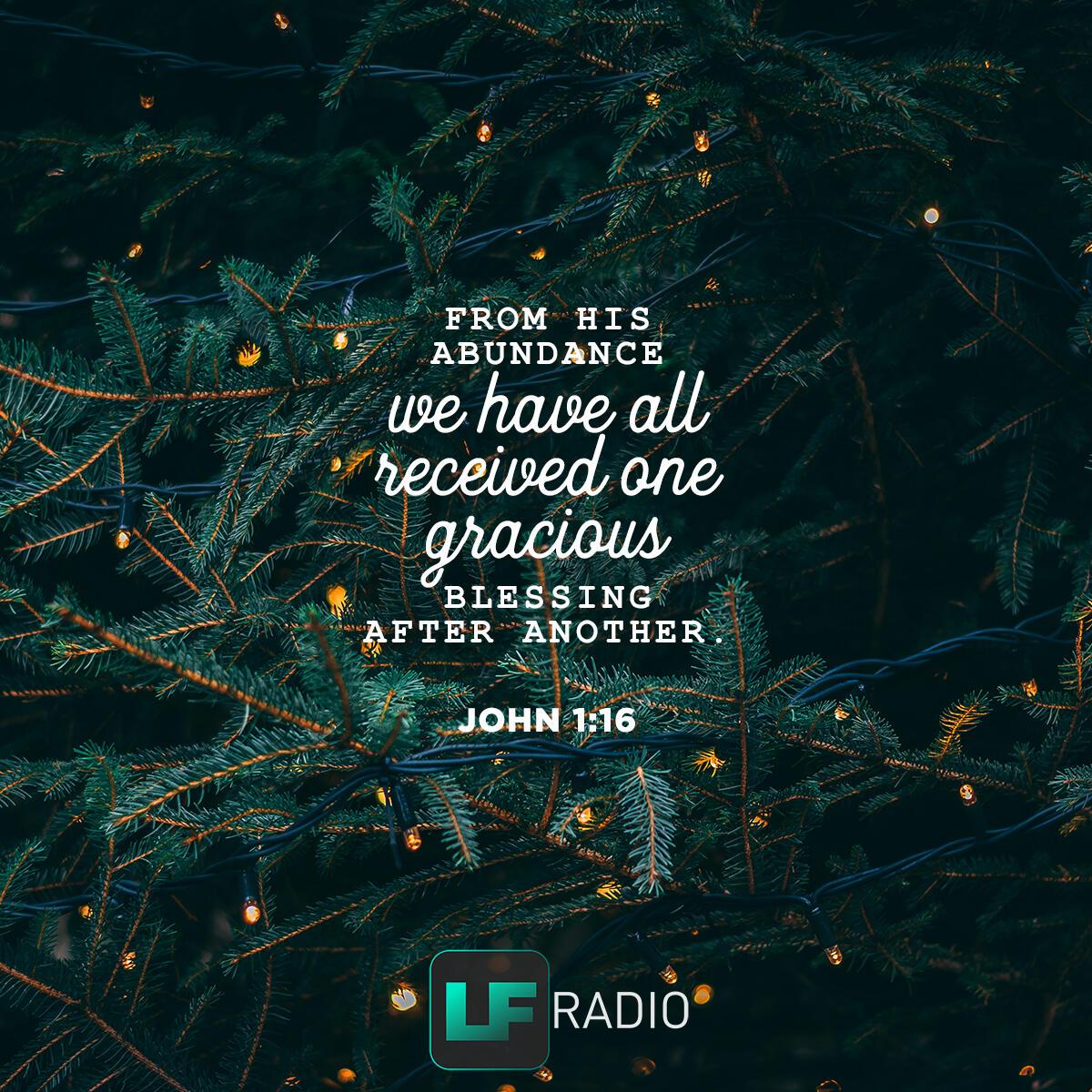 John 1:16 - Verse of the Day