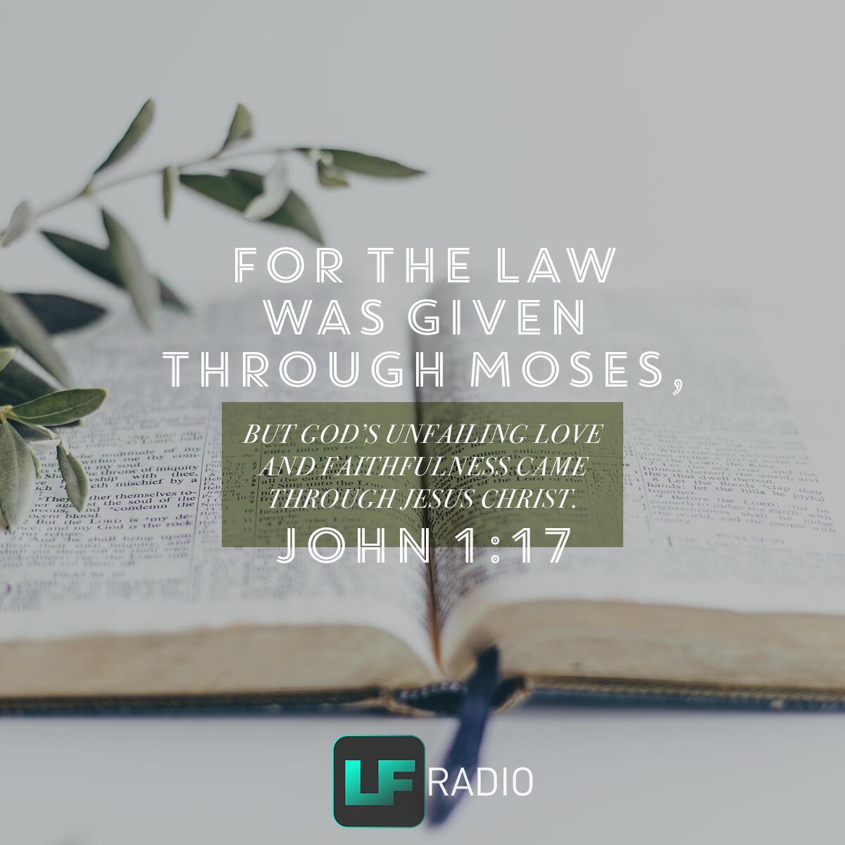 John 1:17 - Verse of the Day