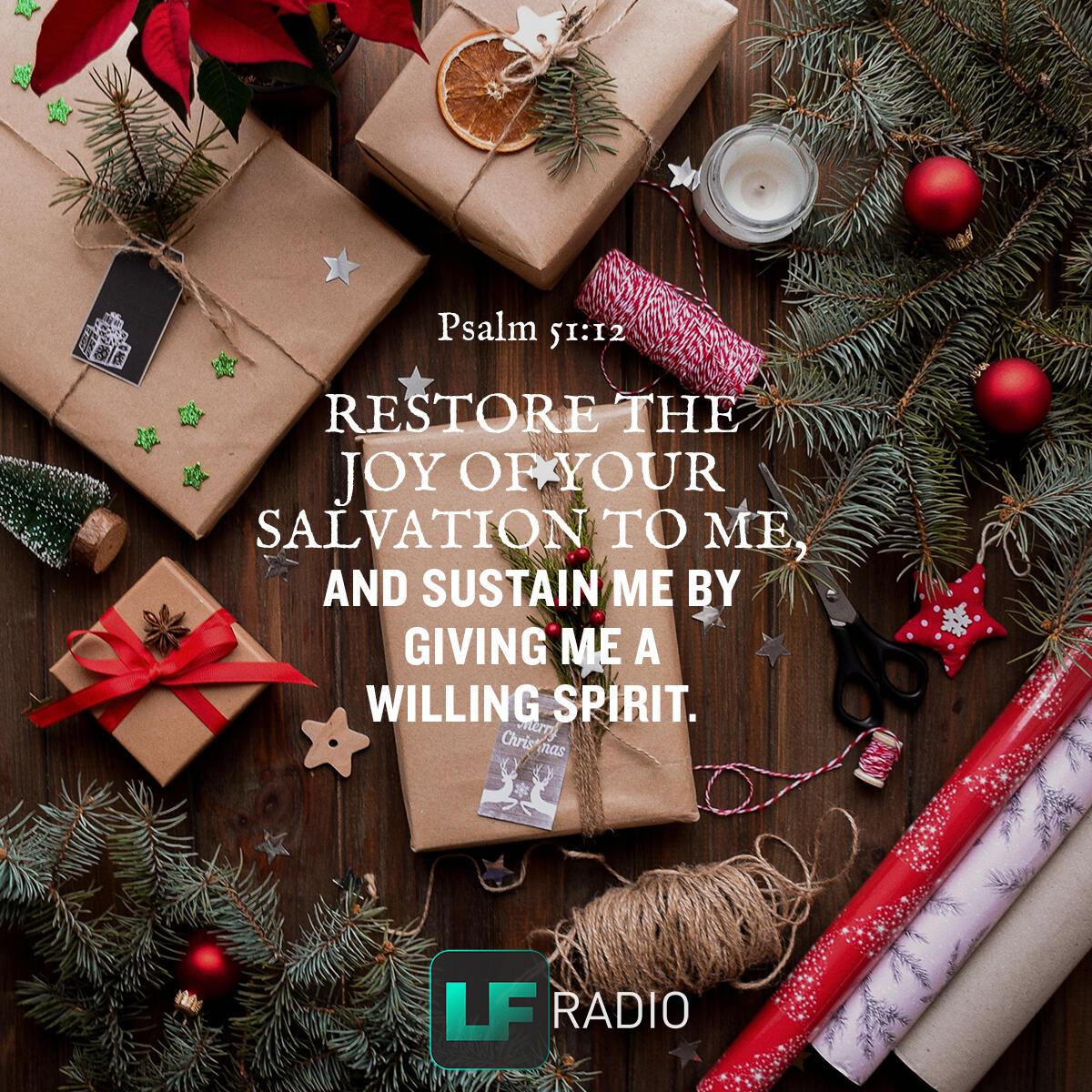 Psalm 51:12 - Verse of the Day