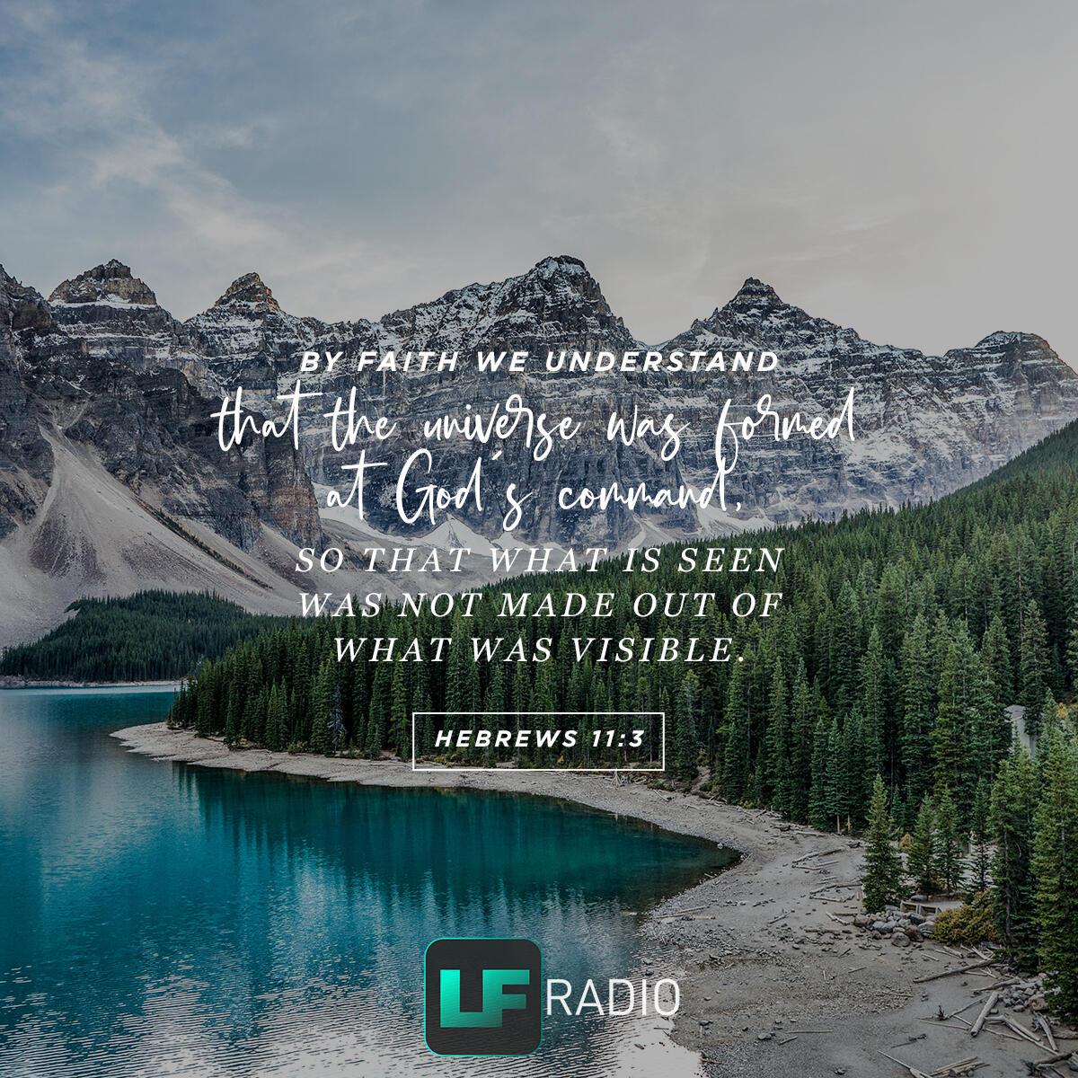 Hebrews 11:3 - Verse of the Day