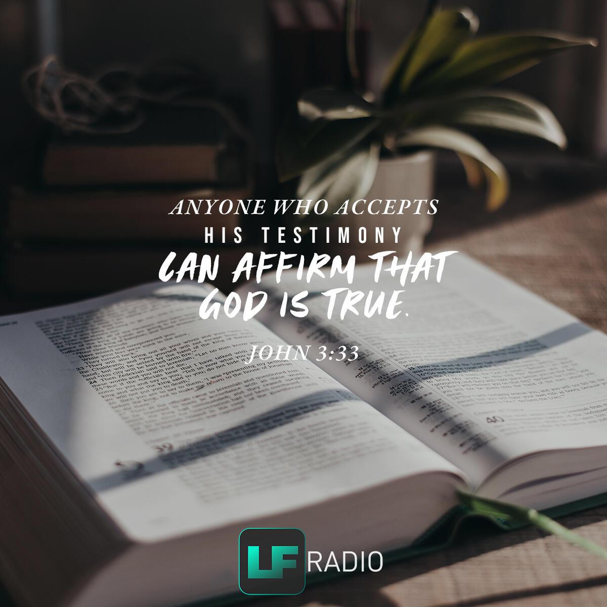 John 3:33 - Verse of the Day