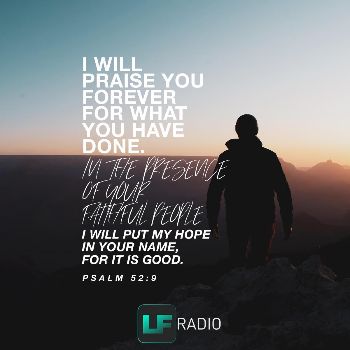 Psalm 52:9 - Verse of the Day