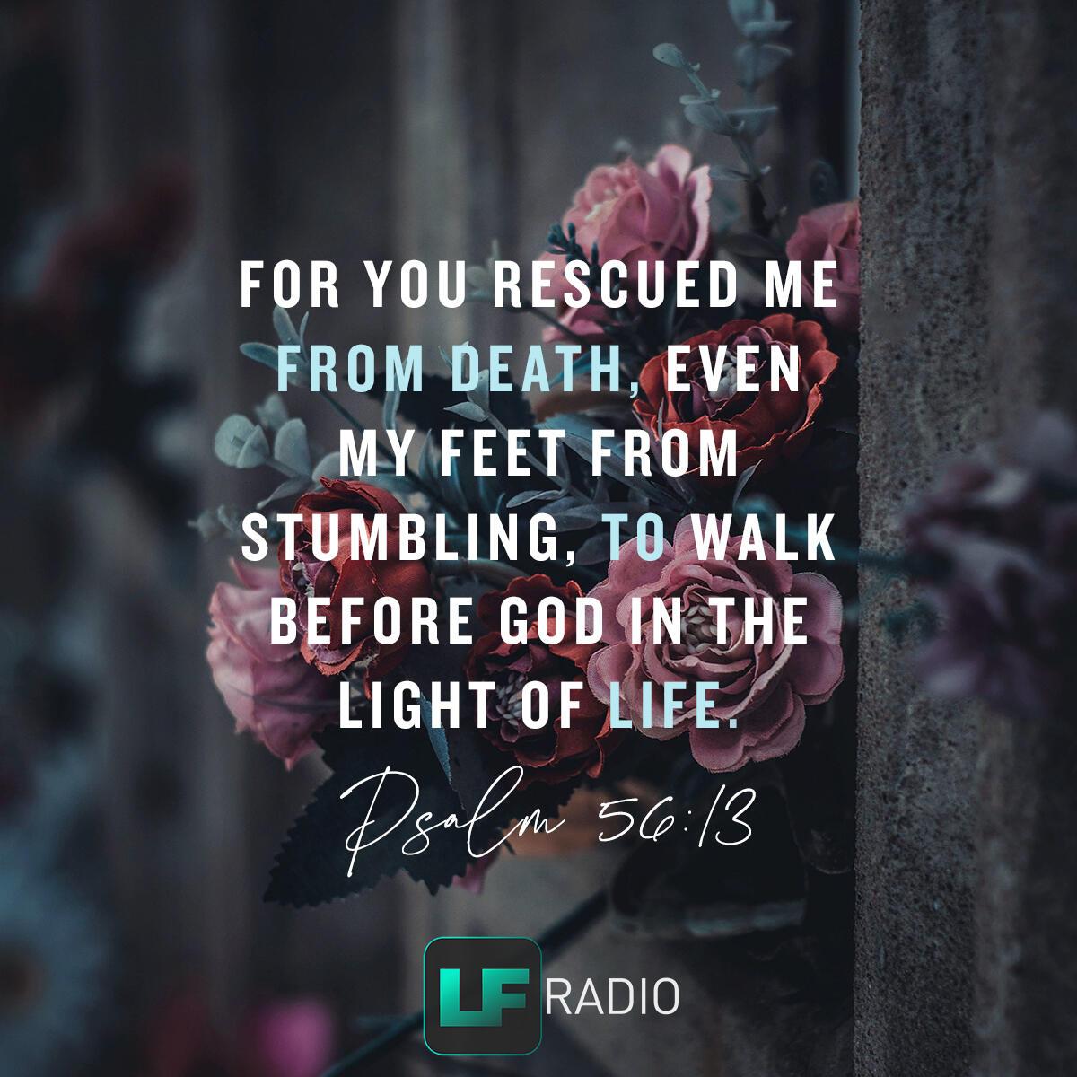 Psalm 56:13 - Verse of the Day