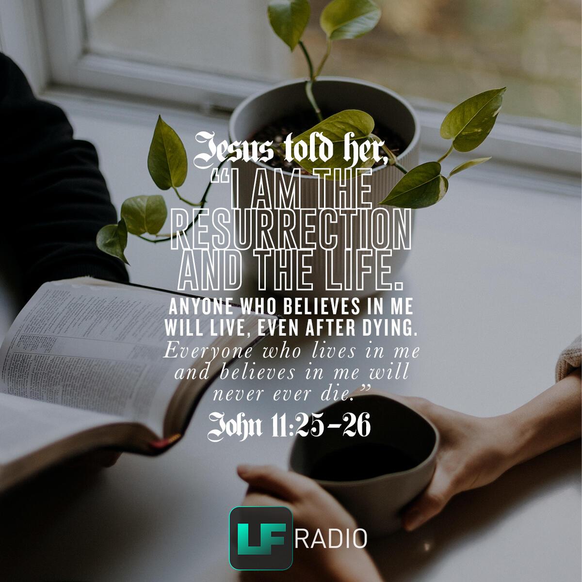 John 11:25-26 - Verse of the Day