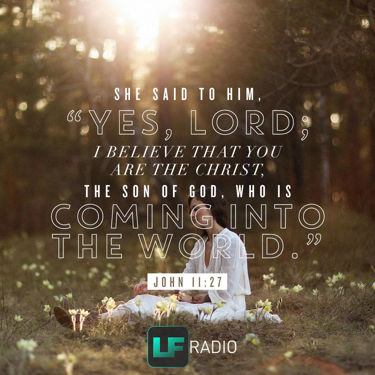 John 11:27 - Verse of the Day