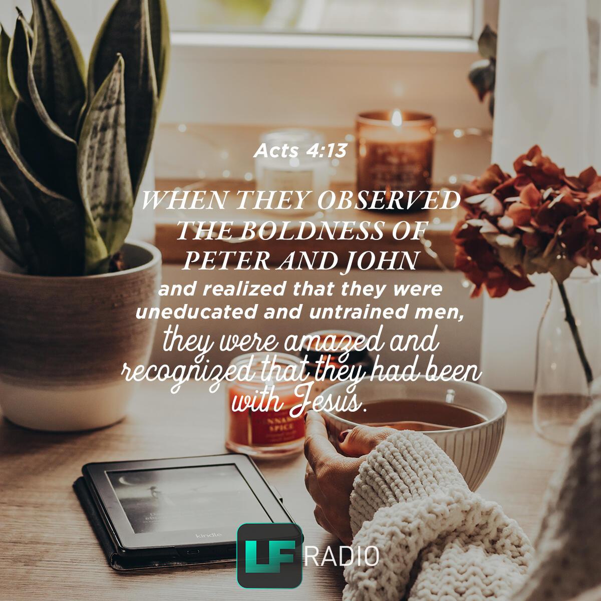 Acts 4:13 - Verse of the Day