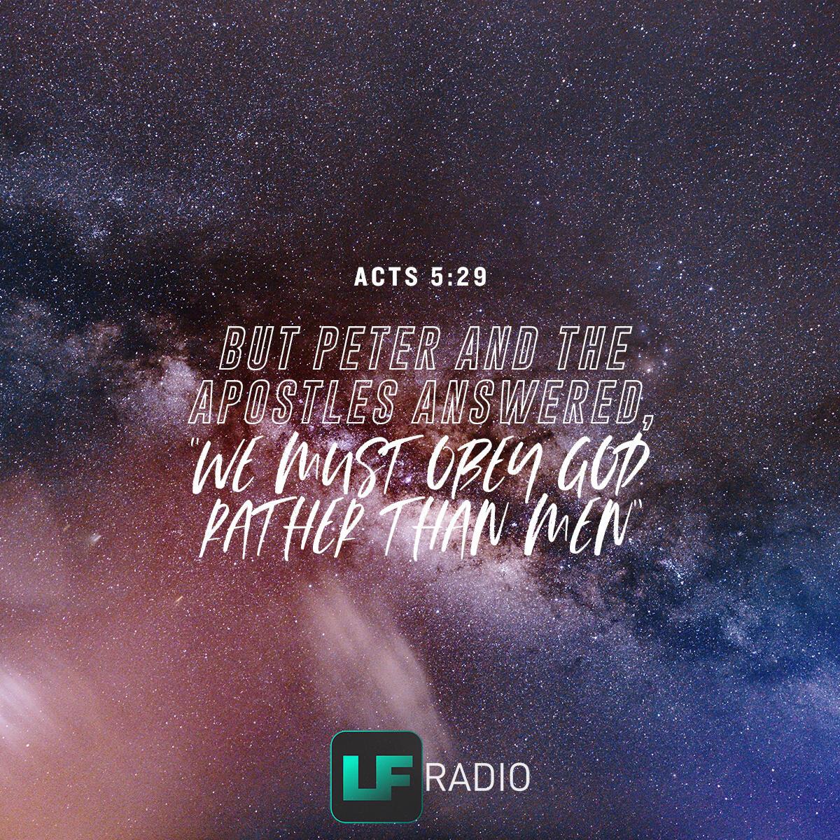 Acts 5:29 - Verse of the Day