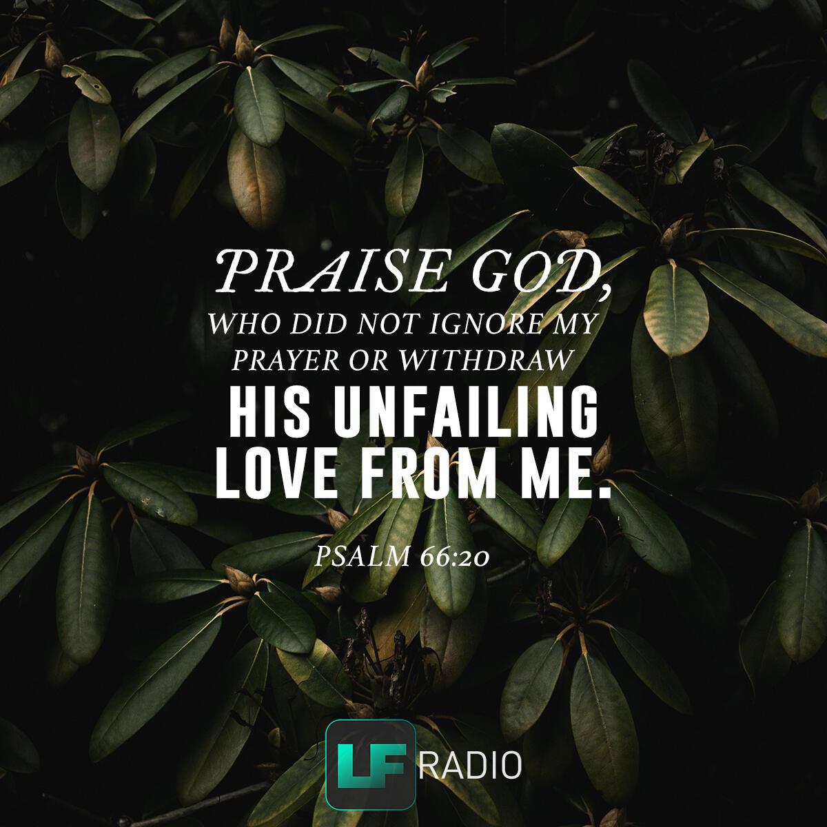 Psalm 66:20 - Verse of the Day