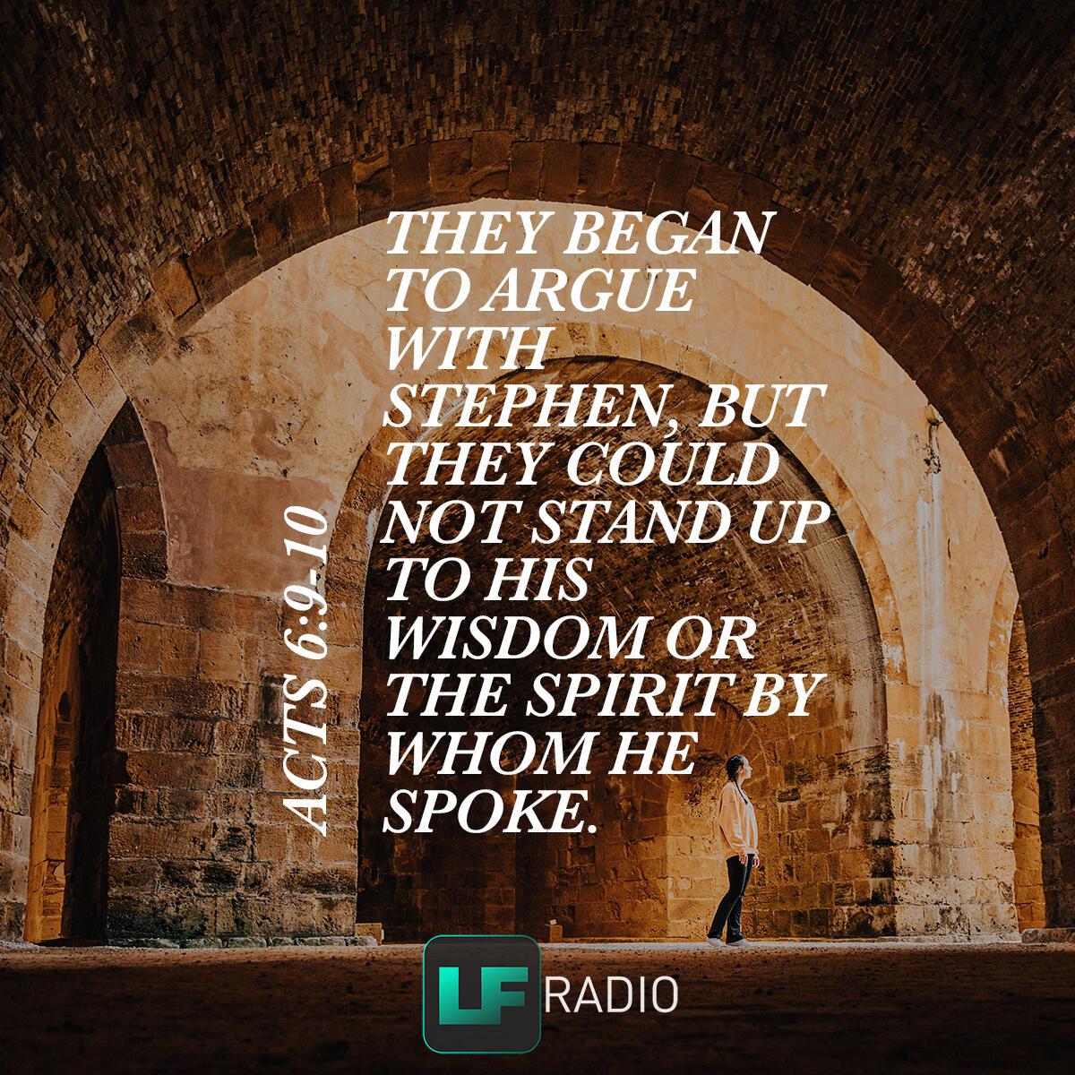 Acts 6:9-10 - Verse of the Day