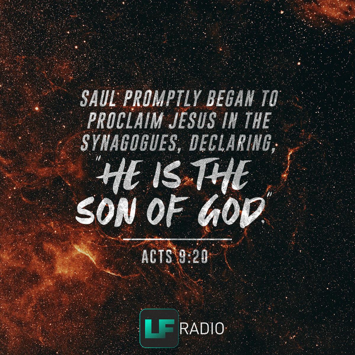 Acts 9:20 - Verse of the Day