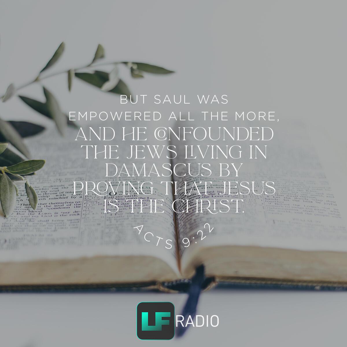 Acts 9:22 - Verse of the Day
