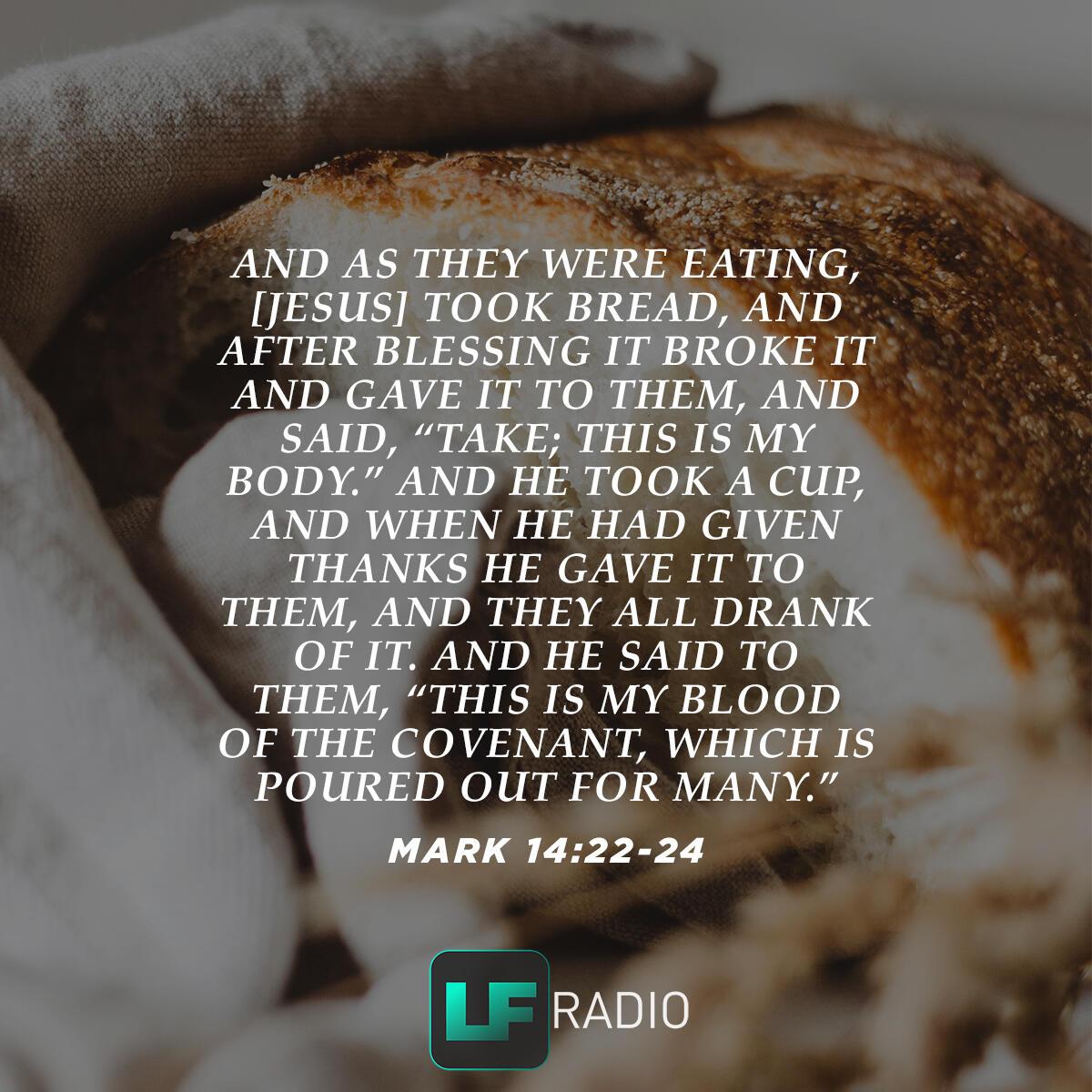 Mark 14:22-24 - Verse of the Day