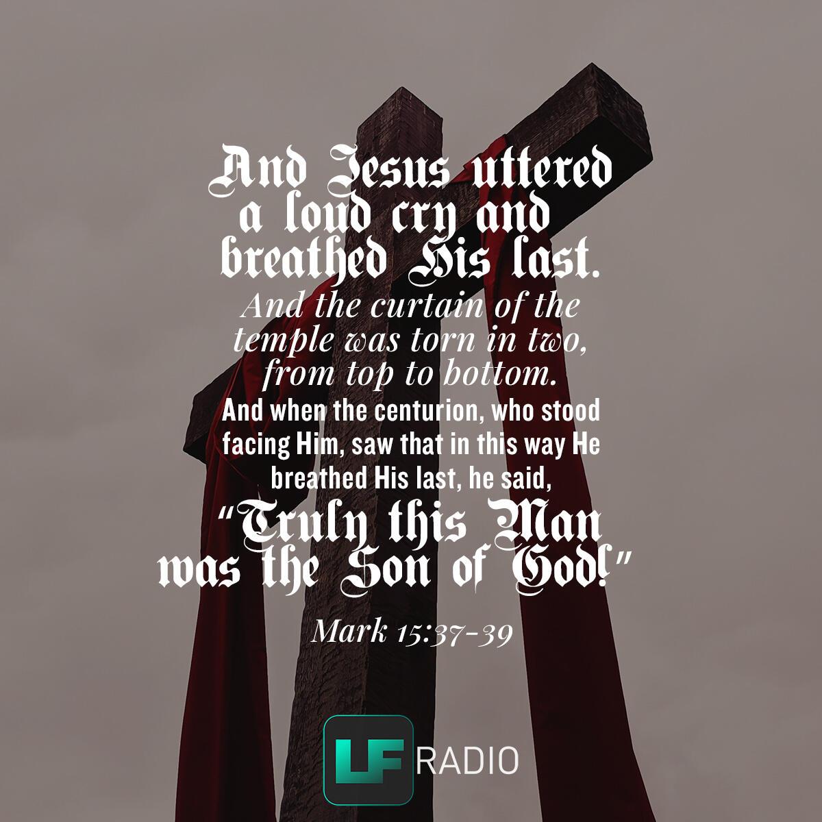 Mark 15:37-39 - Verse of the Day