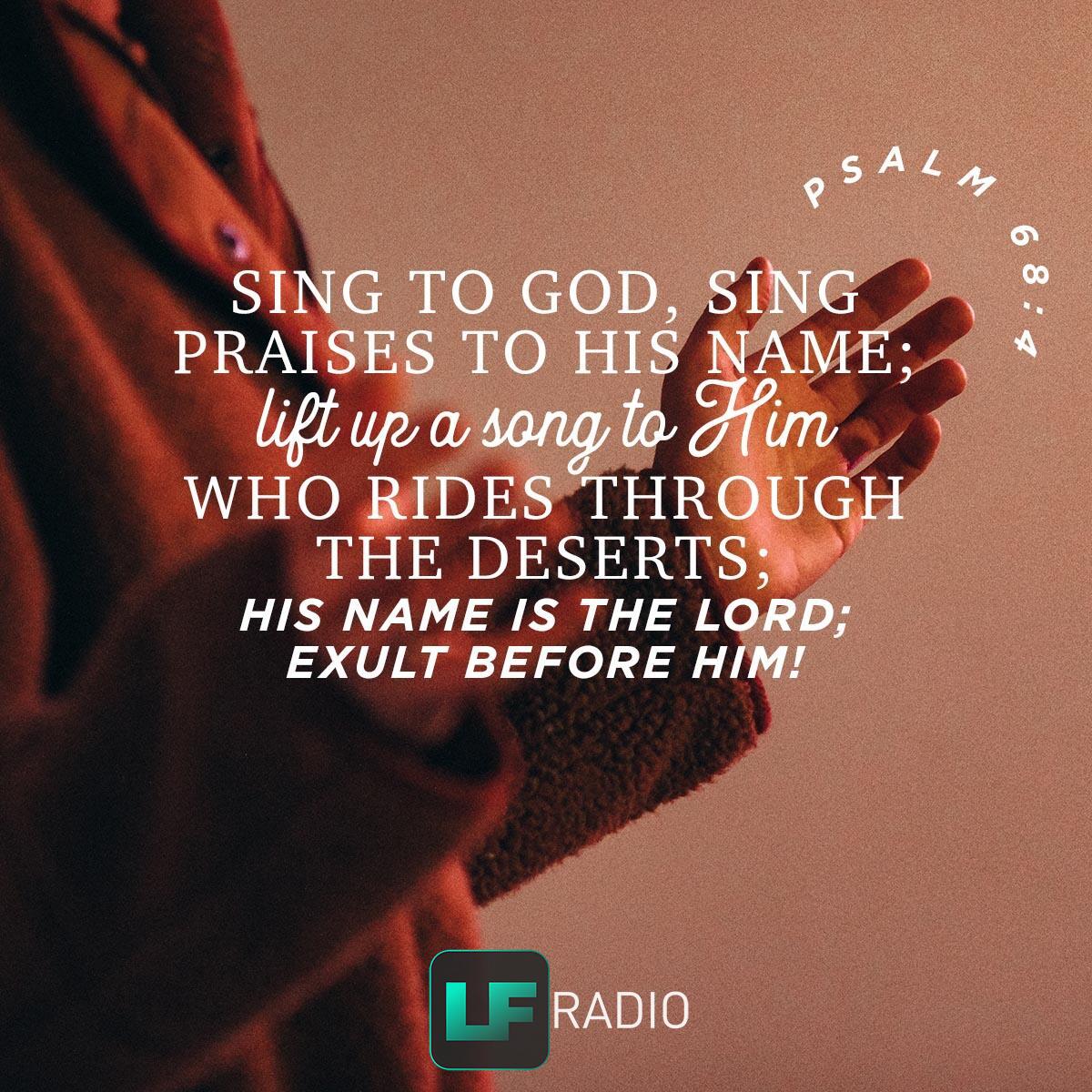 Psalm 68:4 - Verse of the Day