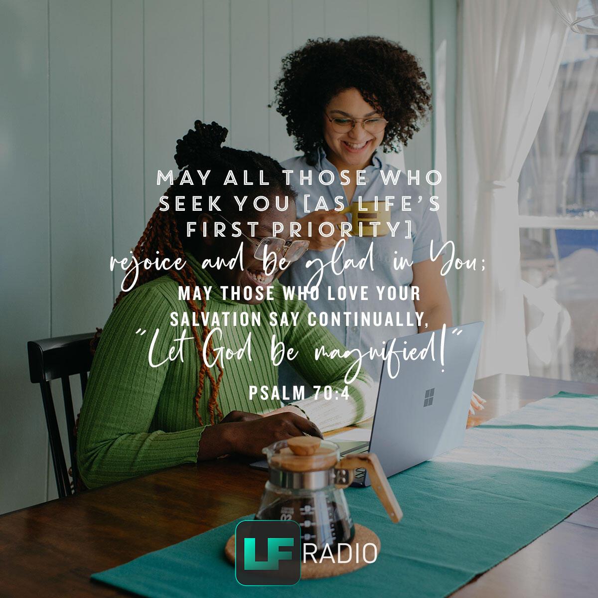 Psalm 70:4 - Verse of the Day