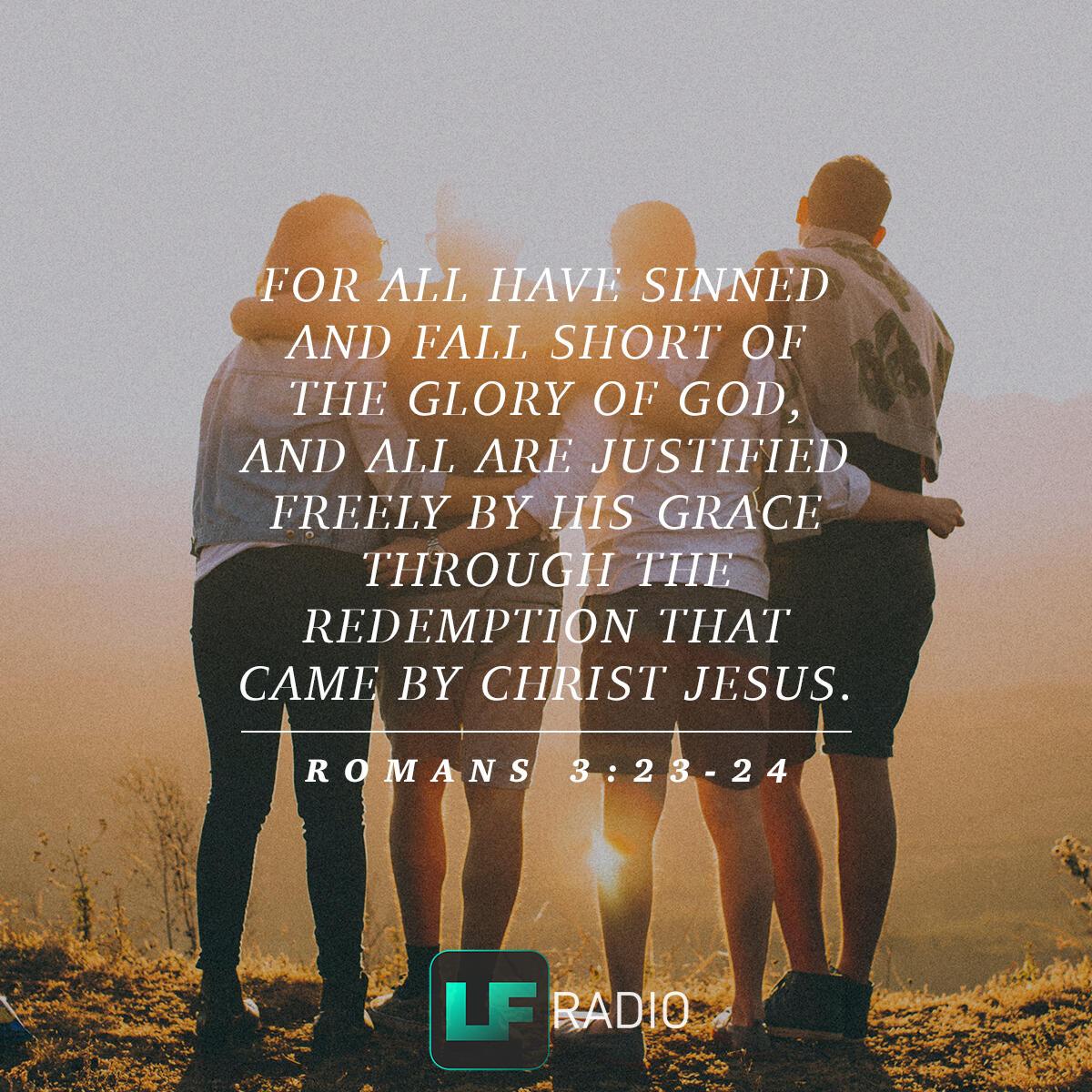 Romans 3:23-24 - Verse of the Day