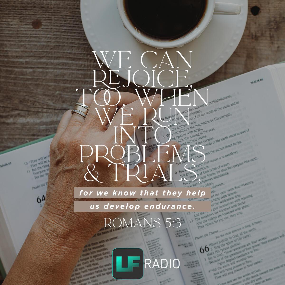 Romans 5:3 - Verse of the Day