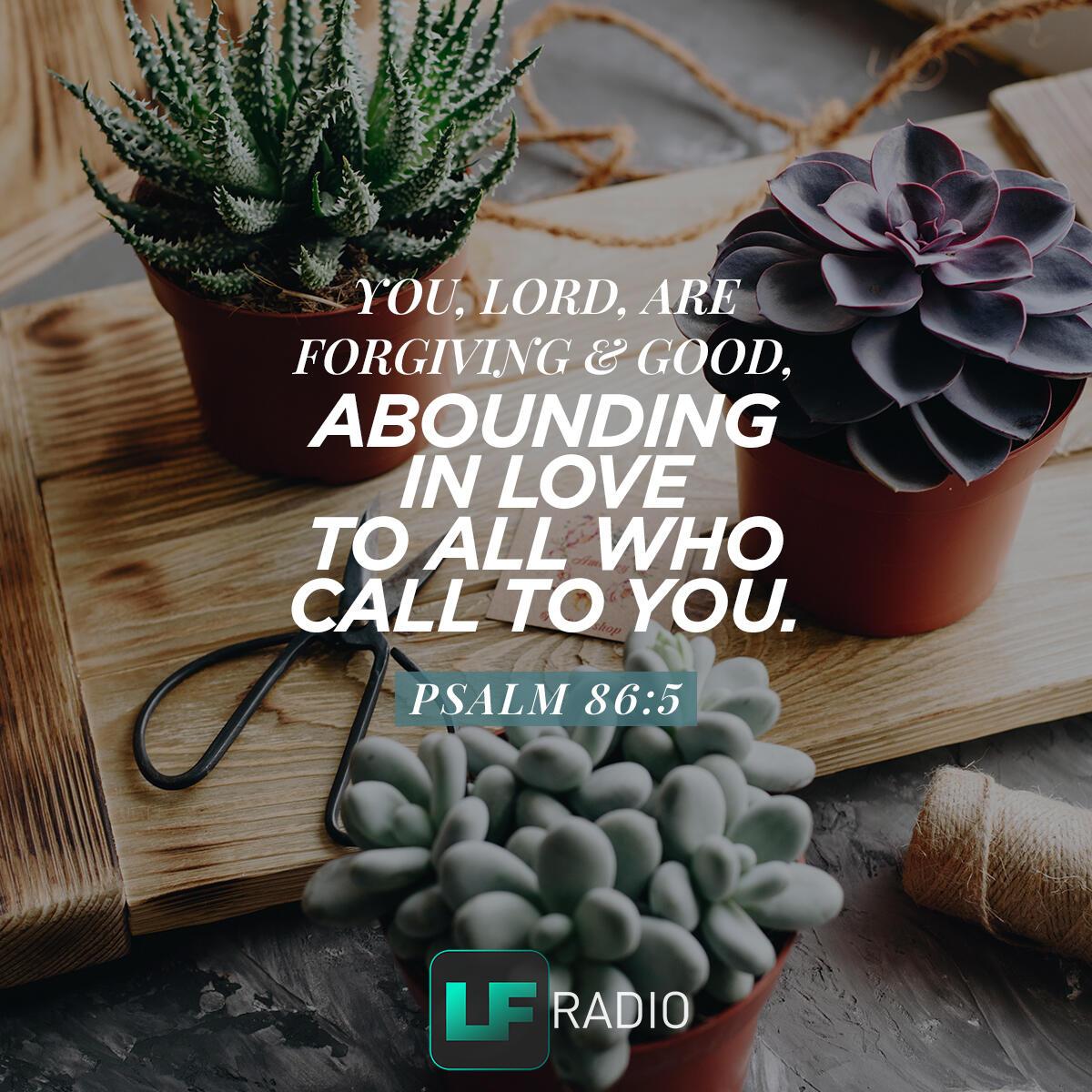 Psalm 86:5 - Verse of the Day